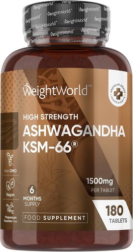 Ashwagandha ksm66 1500mg - ksm66, 180