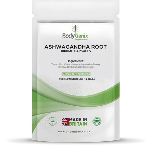 Ashwagandha root powder - root, 1000mg