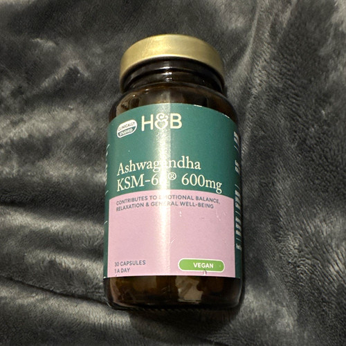 Ashwagandha ksm 66 600mg - h&b, ksm-66