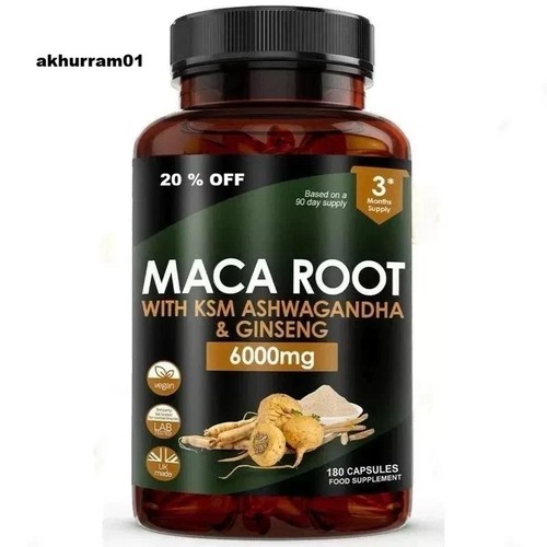 Maca root with ksm - with,
